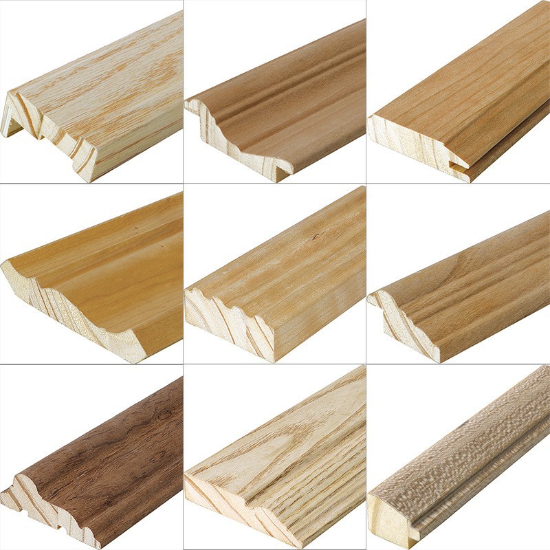 Moldura de madera para juntas sin costuras